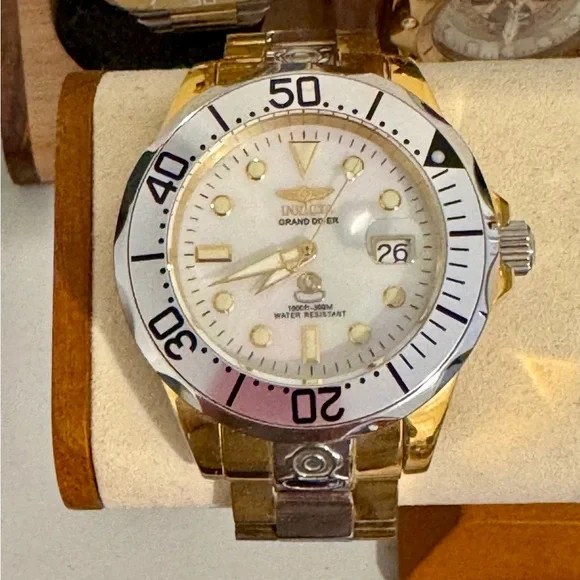 Invicta Pro Grand Diver Automatic Unisex Watch Mother of Pearl Dial 47mm … - Picture 10 of 11